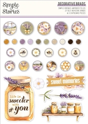 Simple Stories -  Simple Vintage Lavender Fields Adhesive Brads