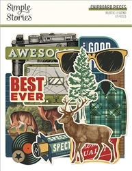 Simple Stories -  Rustic Legend Chipboard Pieces