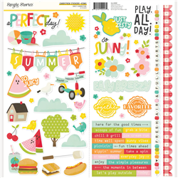 Simple Stories -  Sweet Summertime Icon Cardstock Stickers 12X12