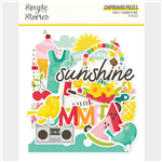 Simple Stories -  Sweet Summertime Chipboard Stickers