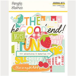 Simple Stories -  Sweet Summertime Journal Bits and Pieces Mega pk of 77 pieces