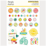 Simple Stories -  Sweet Summertime Adhesive Brads