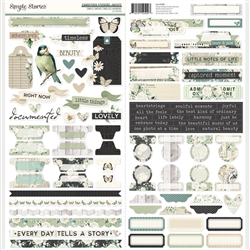 Simple Stories -  Simple Vintage Timeless Harmony Basics Cardstock Stickers 12X12