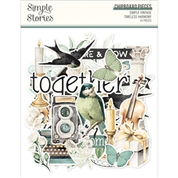 Simple Stories -  Simple Vintage Timeless Harmony Chipboard Pieces