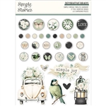 Simple Stories -  Simple Vintage Timeless Harmony Decorative Brads
