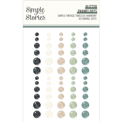 Simple Stories -  Simple Vintage Timeless Harmony Glitter Enamel Dots