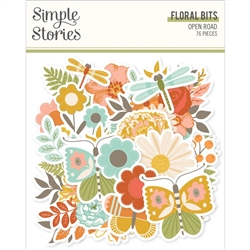 Simple Stories -  Open Road Floral Bits & Pieces Die-Cuts