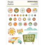 Simple Stories -  Open Road Decorative Brads