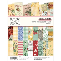 Simple Stories - Simple Vintage Berry Fields Double-Sided Paper Pad 6X8 24/Pkg