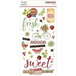 Simple Stories - Simple Vintage Berry Fields Chipboard Stickers 6X12