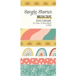 Simple Stories - Boho Sunshine Washi Tape 5/Rolls