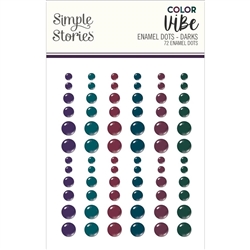 Simple Stories - Color Vibe Darks Enamel Dots