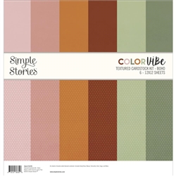 Simple Stories - Color Vibe Texture Cardstock Kit 12X12 Boho