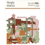Simple Stories - Color Vibe Boho Chipboard Bits & Pieces 120 /Pkg