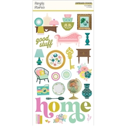 Simple Stories - Flea Market Chipboard Stickers 6X12