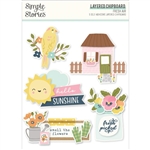 Simple Stories - Fresh Air Layered Chipboard Die-Cuts 5/Pkg