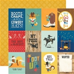 Simple Stories - Howdy! Double-Sided Cardstock 12x12 3X4 Elements