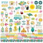 Simple Stories - Just Beachy Cardstock Stickers 12X12