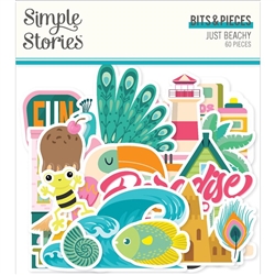 Simple Stories - Just Beachy Bits & Pieces Die-Cuts 60/Pkg