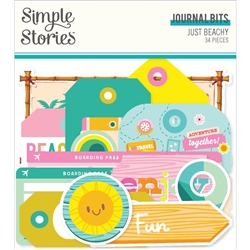 Simple Stories - Just Beachy Bits & Pieces Die-Cuts Journal 34/Pkg