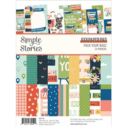 Simple Stories - Pack Your Bags Double-Sided Paper Pad 6X8