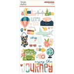 Simple Stories - Pack Your Bags Chipboard Stickers 6X12