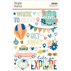 Simple Stories - Pack Your Bags Rub-Ons 2/Sheets