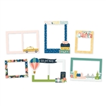 Simple Stories - Pack Your Bags Chipboard Frames 6/Pkg