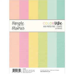 Simple Stories - Color Vibe Lights 6X8 Paper Pad