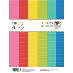 Simple Stories - Double-Sided 6X8 Paper Pad Color Vibe Summer