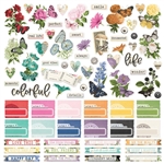 Simple Stories - Simple Vintage Color Palette 12X12 Sticker Sheet