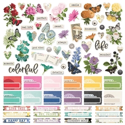 Simple Stories - Simple Vintage Color Palette 12X12 Sticker Sheet