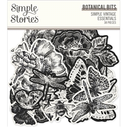 Simple Stories - Simple Vintage Essentials Bits & Pieces Die Cuts Botanical 38/Pkg
