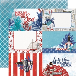 Simple Stories - Simple Vintage Seas Double-Sided Cardstock 12X12 4X6 Elements