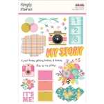 Simple Stories - True Colors Rub-Ons 2/Sheets