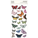 Simple Stories - Simple Vintage Color Palette Foam Stickers Butterfly & Floral 39/Pkg