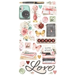 Simple Stories - Simple Vintage Love Story Chipboard Stickers 6X12