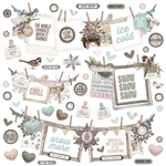 Simple Stories - Simple Vintage Winter Woods Cardstock Banner Stickers 12X12