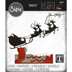 Sizzix Tim Holtz - Thinlits Dies Reindeer