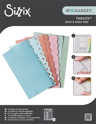 Sizzix - Sizzix Thinlets by 49 & Market Snap & Swap Journal Die Set
