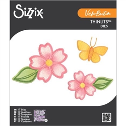 Sizzix - Sizzix By 49 & Market And Vicki Boutin Stitched Floral Die Set