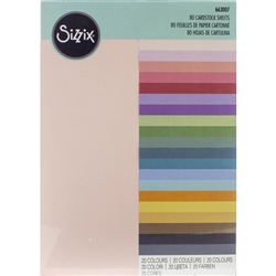 Sizzix - Textured Cardstock Sheets A4 80/Pkg Assorted Colors