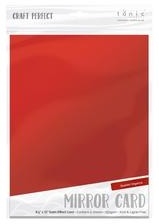 Tonic - Mirror Cardstock Satin 8.5X11  Scarlet Organza (5 sheets)