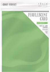 Tonic - Pearlescent Cardstock 8.5X11 Fresh Mint (5 sheets)