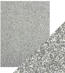 Tonic - Glitter Cardstock 8.5X11 Silver Screen (5 sheets)