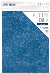 Tonic - Glitter Cardstock 8.5X11 Cobalt Blue (5 sheets)