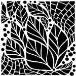 The Crafter's Workshop - 6X6 Stencil Abstract Leaves