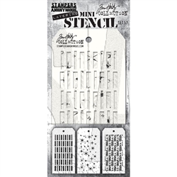 Tim Holtz - Stampers Anonymous Mini Layered Stencil Set #57