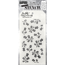 Tim Holtz - Stampers Anonymous Layered Stencil 4.125"X8.5 Hollyberry