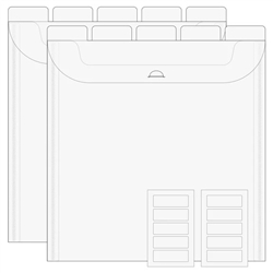 The Organized Option - 12X12 Flip Flap Pocket 10/PKG